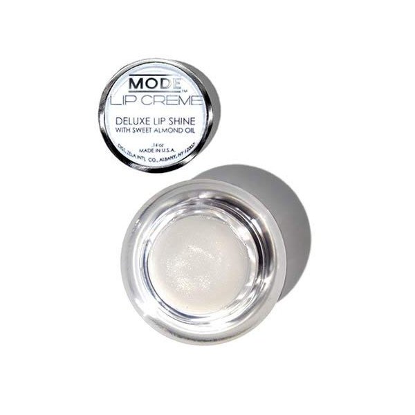 MODE Lip Creme Deluxe Shine Lip Gloss Pot GODDESS Ethereal Clear, Long Lasting Ultra Creamy, Hydrating Sweet Almond Oil Conditioning Organic Shea Butter Natural Skincare, Cruelty Free
