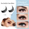 Lash Clusters 84 Pcs Cluster Lashes Eyelash Clusters DIY Cluster Eyelash Extensions Individual Lashes Thin Band & Soft(Sprout,C-8-16mix)