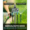 RAINPOINT Sprinkler Timer 2 Outlet, Water Timer for Garden Hose, Programmable Drip Irrigation Timer for Yard Outdoor Watering, Rain Delay/Manual/Automatic System Controller 2.5" LCD, V2