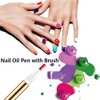 3ml Empty Nail Oil Pen with Brush, Twist Pen for Tooth Whitening, Gel Lip Gloss Container, Eyelash Growth Liquid Tube(Golden, 6PCS)