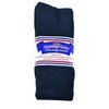 6 pair 10-13 Physicians Choice Black Crew Socks