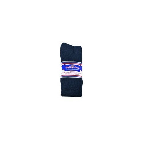 6 pair 10-13 Physicians Choice Black Crew Socks
