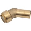 SharkBite 1/2 Inch 45 Degree Street Elbow, Push to Connect Brass Plumbing Fitting, PEX Pipe, Copper, CPVC, PE-RT, HDPE, U615LFA
