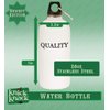Knick Knack Gifts I Only Date Vegans - 20oz Stainless Steel Water Bottle with Carabiner, White