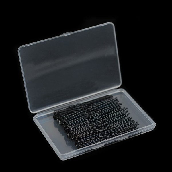 100 Pcs U Shaped Hair Styling Pins for Women Girls Bun Hair Pins (2.4 Inch, Black)