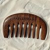 Fable & Mane Scalp Massager Comb - Detangles Strands and Gentle Massages the Scalp - Made from 100% Natural Ebony Wood