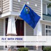 ANLEY Fly Breeze 3x5 Foot Nevada State Flag - Vivid Color and Fade Proof - Canvas Header and Double Stitched - Nevada NV Flags Polyester with Brass Grommets 3 X 5 Ft