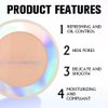 Oil Control Face Pressed Powder, Ultra-Fine Lightweight Face Powder, Soft-focus Matte Finish, Sheer Coverage, Lasting Oil Control, Ivory White (01#)