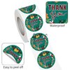 Acetiamin 500 Pcs Christmas Thank You Stickers for Small Business, 1.5 Inches Round Thank You Labels Roll, Happy Winter Holiday Stickers for Cards, Gift Boxes, Party Favors, Sealed Envelopes