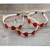 Dzrige Valentines Day Heart Headband Glitter Red Heart Headpiece Sequin Love Heart Hair Accessories for Girls Kids Valentine's Day New Year Wedding Birthday Party Gift