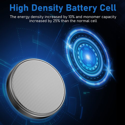 POWEROWL High Capacity CR2450 Battery (15-Pack) 3v Lithium Batteries, 10 Years Leak-Free, Long Lasting CR 2450