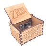 The Legend of Zelda Music Box Hand Crank Musical Box Carved Wooden,Play Zelda:Song of Storms from Ocarina of Time,Brown