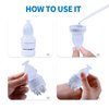 Mnatop Hair Oil Applicator, Scalp Applicator Comb, Scalp Oil Applicator Brush, Scalp Massager for Hair Growth, Ideal for Essential Oils and Serums(Transparent White)