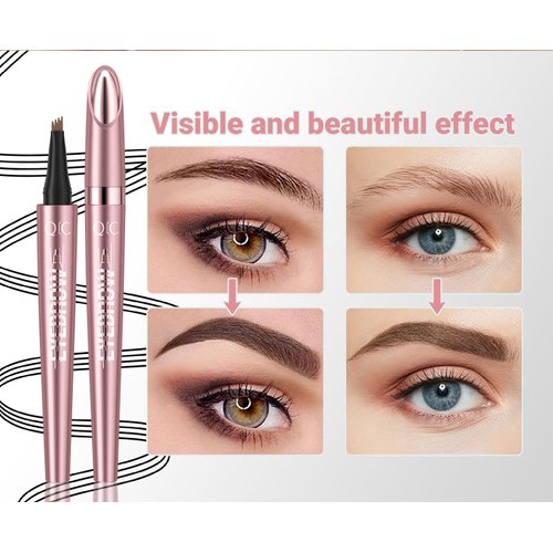 Forever yameili Liquid Eyeliner Pencil with Special Tip, Long Lasting Formula, Pink (Q708-Gray)