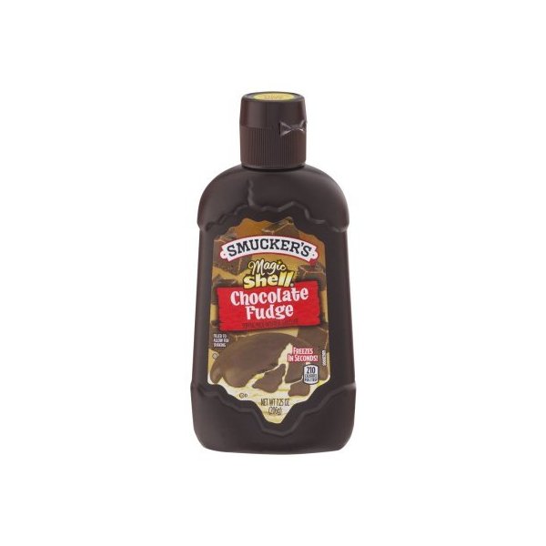 Smucker's Magic Shell Ice Cream Topping, Chocolate Fudge, 7.25-ounce Bottles (Pack of 4)