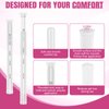 60 PACK Disposable Vaginal Suppository Applicator for Women，Fits Most Lubricants Creams Gels Pills Tablet Suppositories，Threaded End, Soft & Small Tip，with Dosage Markings，Individually Wrapped