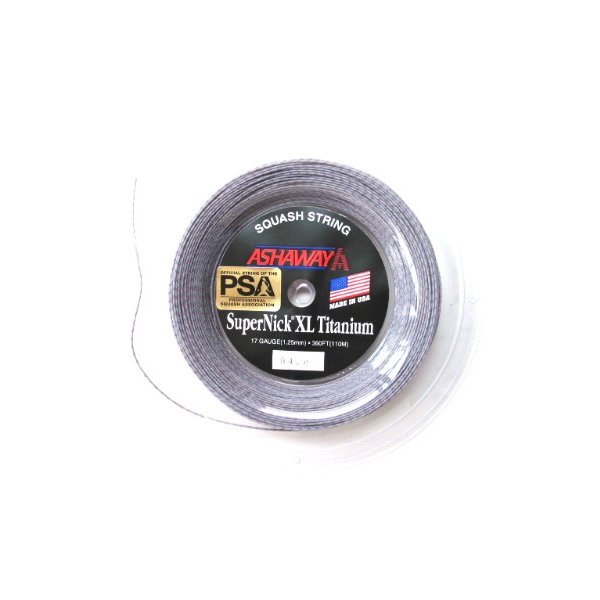 ASHAWAY Supernick XL TI Squash String Reel (360 ft)