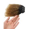 Ombre Afro Kinky Curly Bundles Human Hair 1B/30 Brown 4B 4C Mongolian Afro Kinky Bulk Human Hair Bundles Unprocessed Virgin Hair Curly Weave Hair Bundles for Women 8 10 12 Inch