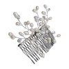 AeraVida Floral Vine Cultured Freshwater White Pearls Bridal Hair Comb | Elegant Hair Comb For Women | Cultured Freshwater White Pearls Hair Comb | Gift for Daughter, Mother’s Day, Gift for HER