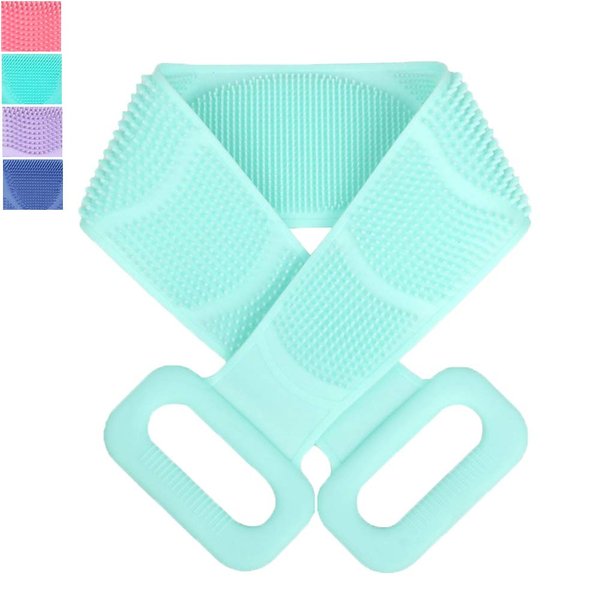 Back Scrubber for Shower,2020 Updated Silicone Bath Body Brush,Easy to Clean Washer Exfoliator More Hygienic (Fresh Green)