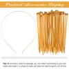 2 Pieces Women's Mary Crown Headband Zip Tie Headpiece DIY Gold Crowns for Women Sunburst Spike Headband Costume Headwear Headdress for Halloween