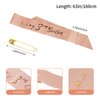 JasperKino 3th Birthday Sash and Tiara Set Rose Gold Birthday Sash Crown Birthday Party Favors Supplies for Birthday Party