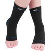 Protle Soft Ankle Brace Compression Support Sleeve (Pair) for Injury Recovery, Pain Relief, Joint Pain, Achilles Tendon, Plantar Fasciitis Foot Socks, Reduce Swelling, Arch Support (Blue, Small)