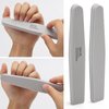 Nail Buffers Blocks 10 Pcs Double Sided Professional Nail File 100/180 Grit for Acrylic/Natural Nails, Gray