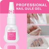 Mekerui Super Strong Nail Glue Gel (15g) for Press on Nails,Drip and Clog Proof,7S Quickly Dry Without UV Light,Long-Lasting 30+Days,Waterproof Beauty Secret Professional Salon Quality