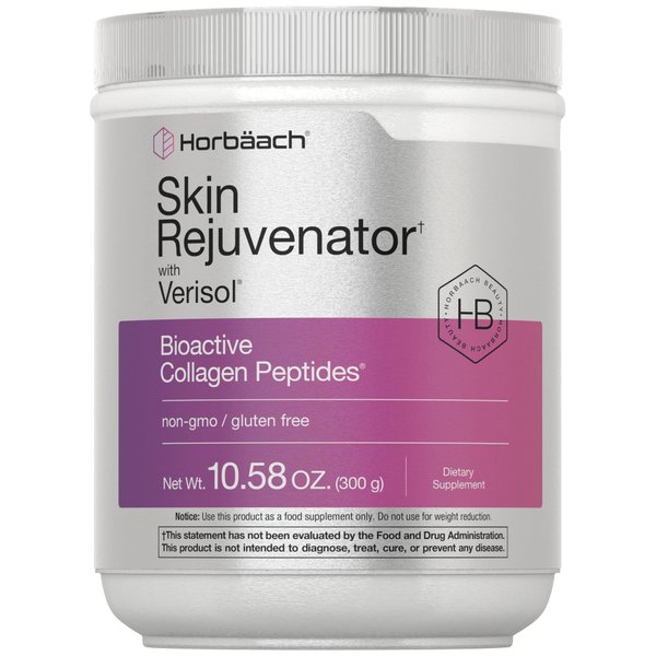 Skin Rejuvenator with Verisol 10.58 oz | Bioactive Collagen Peptide Powder | Types I and III | Non GMO, Gluten Free Supplement | by Horbaach