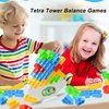 48-Piece Tetra Tower Balance Stacking Blocks Game - Perfect for Family Bonding, Parties, Travel, Team Building,Stack Attack Game, let The Imagination soar!