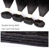 Brazilian Straight Hair Virgin Human Hair 3 Bundles with (4x 4) Lace Closure Straight Wave Weft 100% Unprocessed Real Human Hair Extensions Natural Color (22 22 22+18" Free Part Closure)