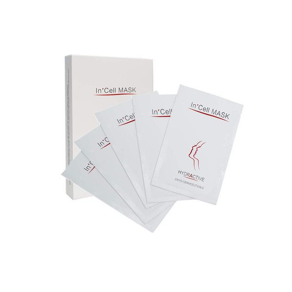 INCELLICE Derma Roller Facial Mask After Microneedling Mask, Hyaluronic Acid Face Mask, 5pcs Collagen Repair Sheet Mask for Hydration, Soothing, Cooling, Reducing Redness and Burnin