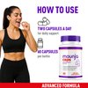 (3 Pack) Mounja Caps - Official Mounja Caps Pills Supplement Premium Formula, Original Mounjacaps Capsules Natural Support For Overall Health & Wellness, Mounja Caps Pills, 180 Capsules For 3 Months