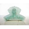 Generic Medium blue marbled acrylic and metal hair claw clip