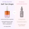 VENICEBODY Hyaluronic Self Tan Drops | Made in Germany | Self Tanner Face | concentrate to mix into facial care with anti-aging effect, for an individual tan