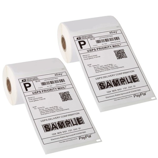 [2 Rolls, 440 Labels] 4”x 6” Postage Thermal Shipping Labels Compatible with Dymo 4XL 1744907 LabelWriter