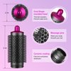 PUREGUST Round Brush Attachment for Dyson Air wrap Oval Round Volumizing Brush for Dyson Airwrap Accessories, Rose