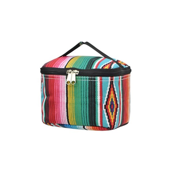 NGIL Travel Cosmetic Bag Makeup Bag Organizer for Women and Girls (Zarape-Black)