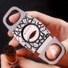 KEENSUN - Zinc Alloy Cigar Cutter Guillotine Stainless Steel Double Blade, Portable Cigar Cutter Tool with Crack Texture Shell (Black) and Gift Box