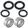 labwork Both Front Wheel Bearing Seal Kits Replacement for Honda TRX300FW Fourtrax 4x4 1988-2000