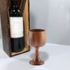 TOPINCN Wooden Wine Goblet Wood Goblet, 150ML Wooden Mug, Elegant Goblet Multiuse Wood Grain Cup Wine Grape Drinking Cups Easy to for Kitchen for Home