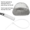 24 Pieces Lint Traps Washing Machine Stainless Steel Lint Snare Traps Laundry Mesh Washer Hose Filter with 24 Pcs Cable Ties