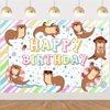 Wonmelody Otter Birthday Party Decorations 5 * 3 ft Otter Birthday Backdrop Banner Cute Otters Theme Decorations Cute Sea Animals Friends Party Supplies for River Friends 1st 7th 10th Birthday Party