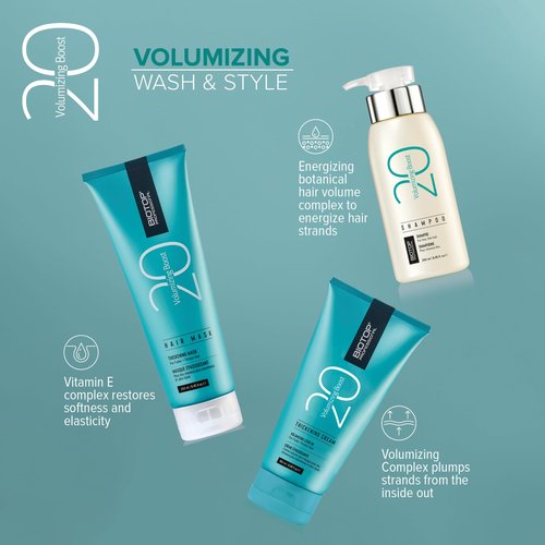 Biotop Professional 20 Volumizing Boost Hair Cream - Nourishing Hair Styling Cream for Lightweight Volume & Long-Lasting Humidity Protection - Infused with Green Tea Extract & Citric Acid (6.08 Oz)