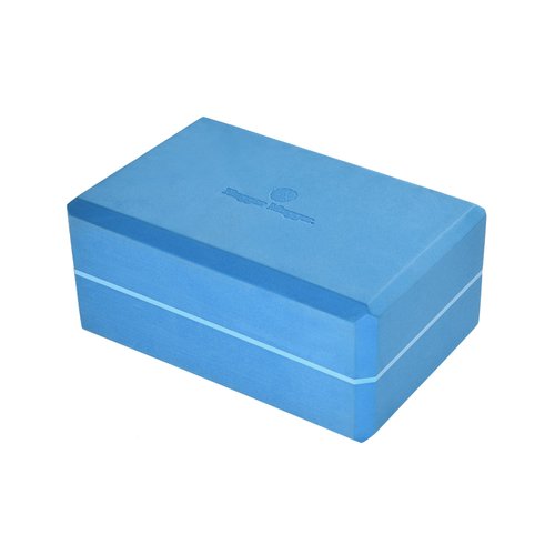 Hugger Mugger 4 in. Foam Yoga Block (Blue)