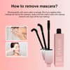Fulash Black Mascara, Waterproof Mascara, Adjustable Mascara, Volumizing, Lengthening, Long-Wearing, Smudge-Proof Mascara Vegan Formula, Black, 6ml