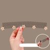 1Pc Stretchable Invisible Flower Hair Clips- U Shape Hair Finishing Fixer Comb| Stretchable Hair Pin, Cute Invisible Hair Holder| U Pin Hair Clips, Hair Styling Tools