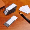 Eeoyu Magnetic Label Holders with Magnets Magnetic Data Card Holders with Clear Plastic Protectors for Metal Shelf, Whiteboard, Set of 50 (1 x 2 Inch)