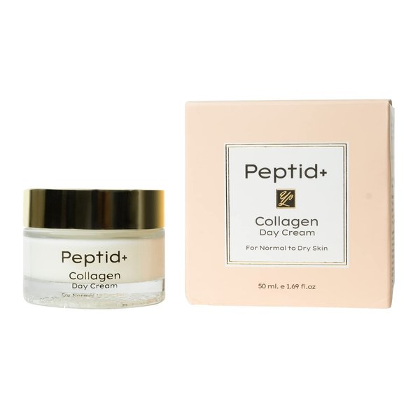 Peptid+ YL Collagen Day Cream for Normal to Dry Skin, Anti-Aging and Anti-Wrinkle Moisturizer, Skin Tightening and Firming Face Cream, Lightweight Texture (1.69 Fl Oz, 50 ml)
